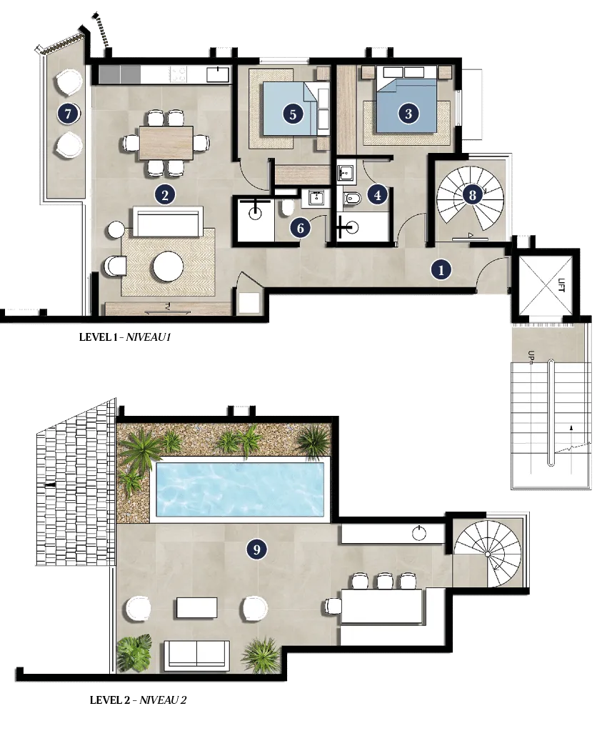 2-Bedroom Penthouse Block 4