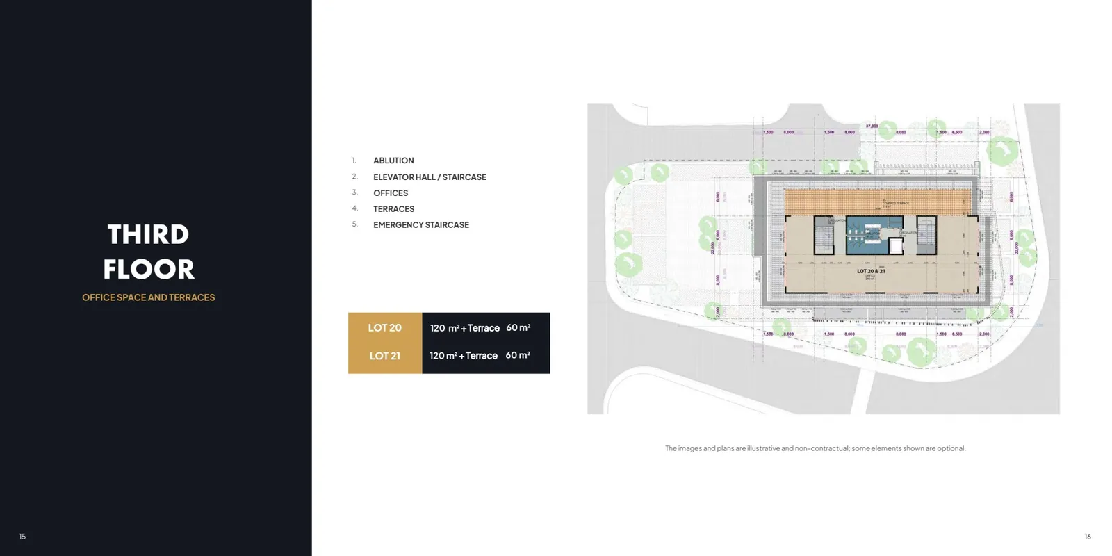 H57 Lot 21 — illustrative floor-level plan from the 2024 brochure; later schedules may revise areas.