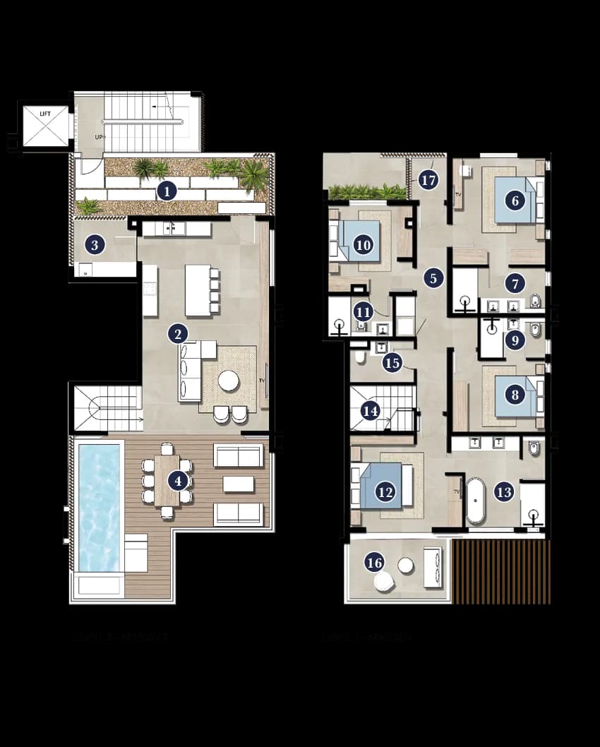 4-bedroom Penthouse Blocks 2 & 6